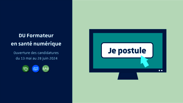 Candidater au DU Formateur en santé numérique